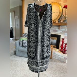 Lucky Brand Dress very gently used. Lightweight soft material. Size 2X